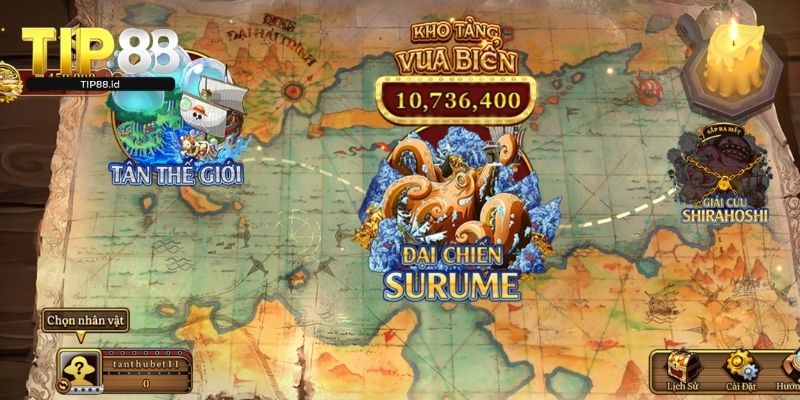 Tham gia bắn cá đại chiến thái bình dương tại TIP88